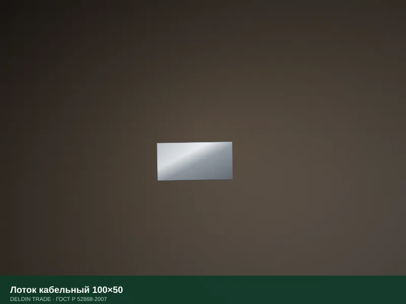 Лоток кабельный 100×50 — металлопрокат DELDIN TRADE
